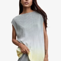 Mango Pleated Satin Top