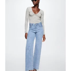 Mango Knot Detail T-Shirt 16 Mango Knot Detail T-Shirt -Mango popular store mango 0686 8240826 6