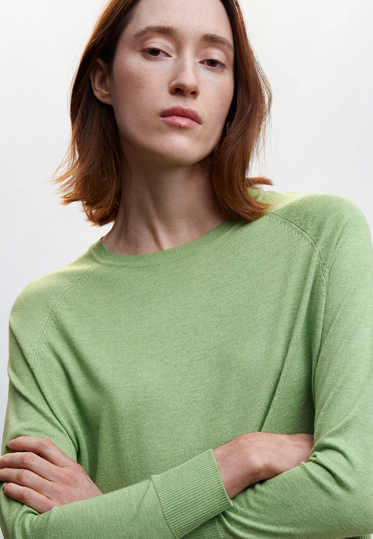 Mango Jersey Punto Fino Cuello Redondo 5 Mango Jersey Punto Fino Cuello Redondo - Image 3