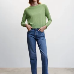 Mango Jersey Punto Fino Cuello Redondo 11 Mango Jersey Punto Fino Cuello Redondo -Mango popular store mango 0698 2339046 4