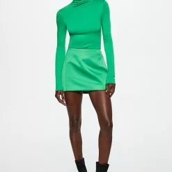 Mango High-Collar Knitwear T-Shirt -Mango popular store mango 0703 9131136 6