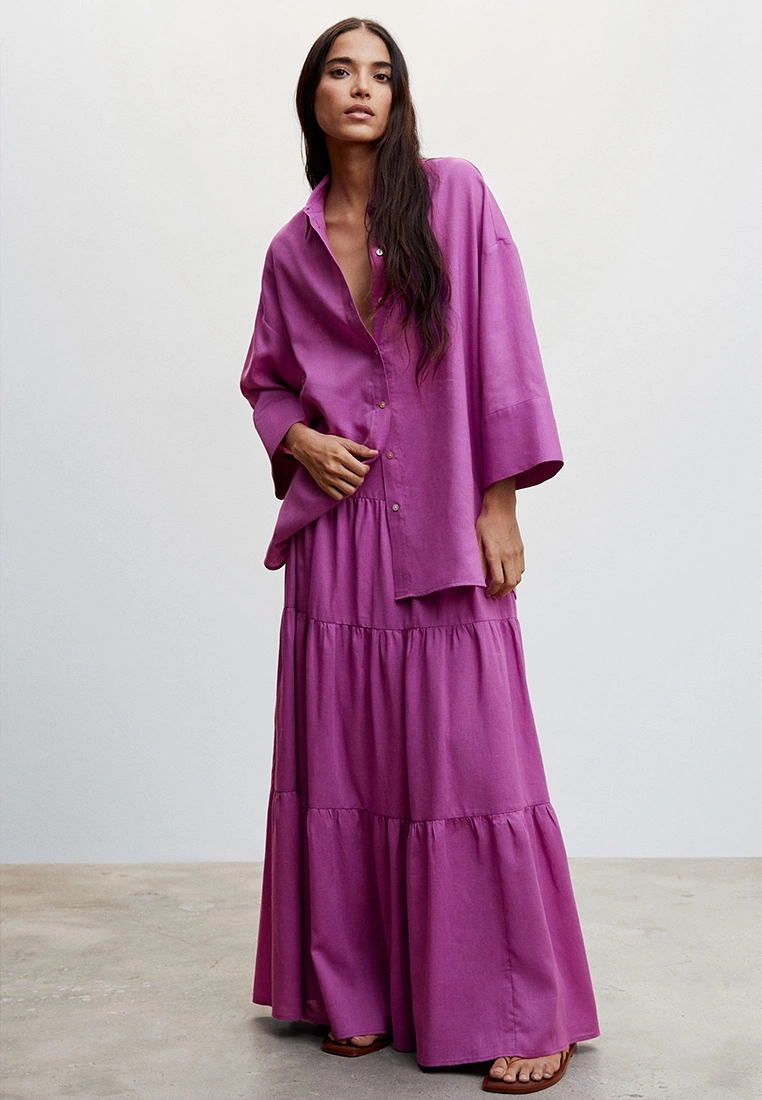 Mango Ruffled Long Skirt 8 Mango Ruffled Long Skirt - Image 6