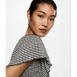 Mango Gingham Check Top 10 Mango Gingham Check Top -Mango popular store mango 0707 1580826 3