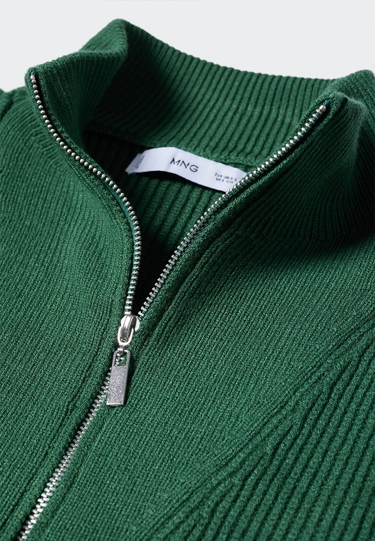 Mango High Neck Sweater With Zip 5 Mango High Neck Sweater With Zip - Image 3