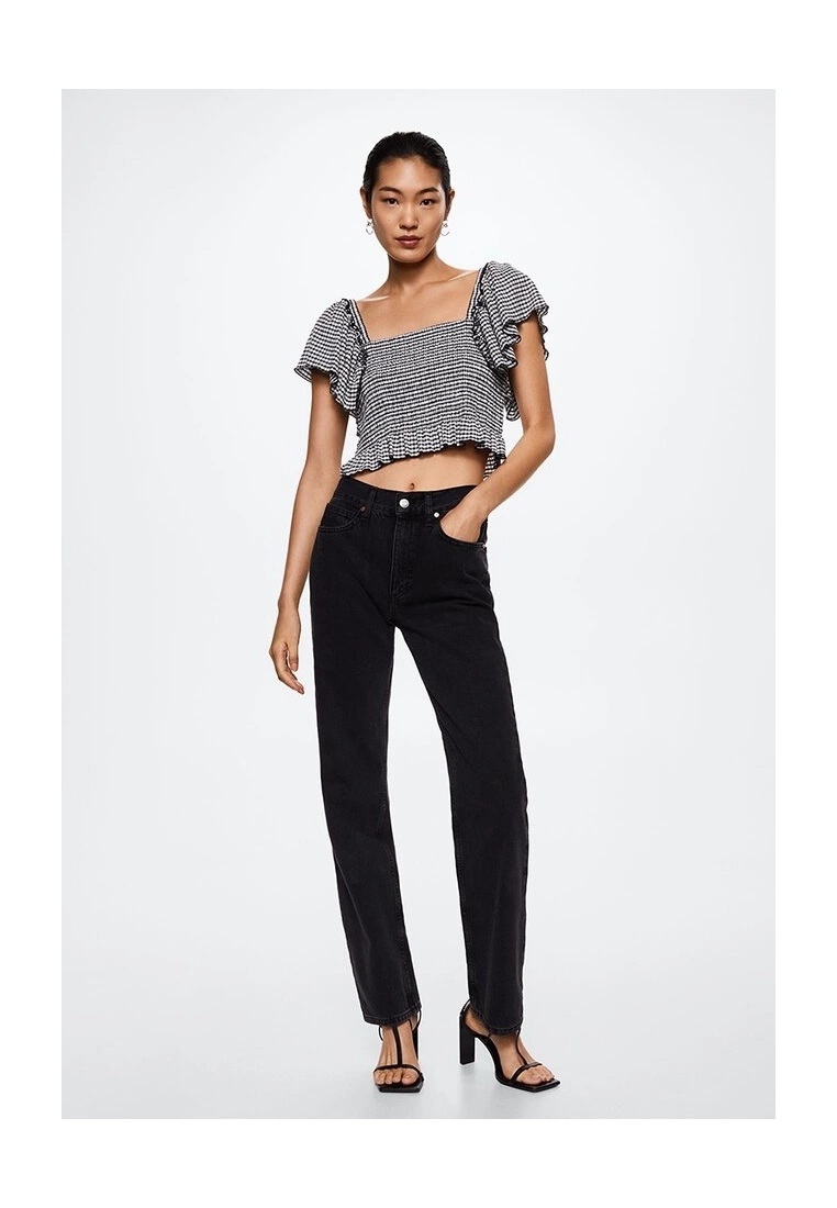 Mango Gingham Check Top 7 Mango Gingham Check Top - Image 5