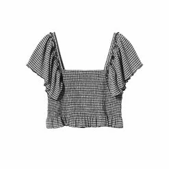 Mango Gingham Check Top 13 Mango Gingham Check Top -Mango popular store mango 0708 1580826 6