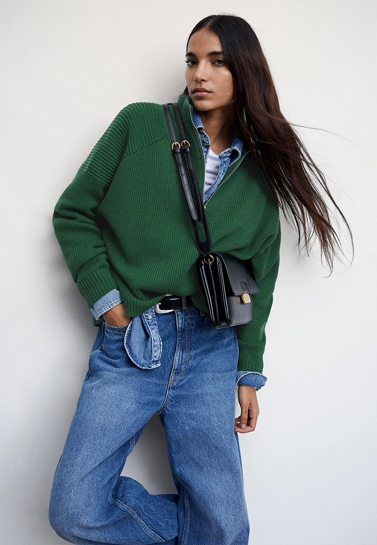 Mango High Neck Sweater With Zip 7 Mango High Neck Sweater With Zip - Image 5