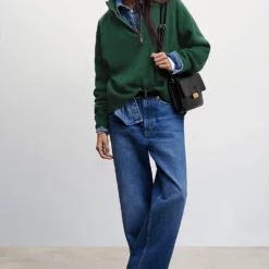 Mango High Neck Sweater With Zip 14 Mango High Neck Sweater With Zip -Mango popular store mango 0708 7529046 6