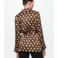 Mango Geometric Print Double-Breasted Blazer 8 Mango Geometric Print Double-Breasted Blazer -Mango popular store mango 0714 7740826 2