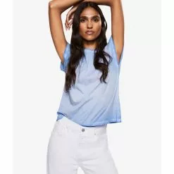 Mango Washed Cotton-Blend T-Shirt