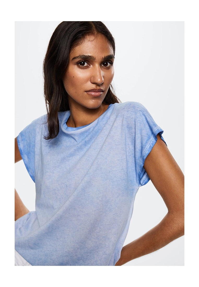 Mango Washed Cotton-Blend T-Shirt 5 Mango Washed Cotton-Blend T-Shirt - Image 3