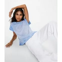 Mango Washed Cotton-Blend T-Shirt 11 Mango Washed Cotton-Blend T-Shirt -Mango popular store mango 0715 1780826 4