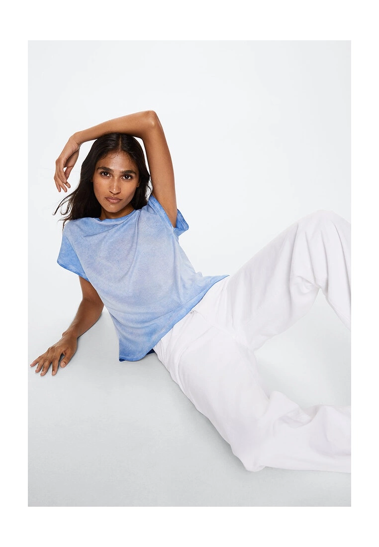 Mango Washed Cotton-Blend T-Shirt 6 Mango Washed Cotton-Blend T-Shirt - Image 4