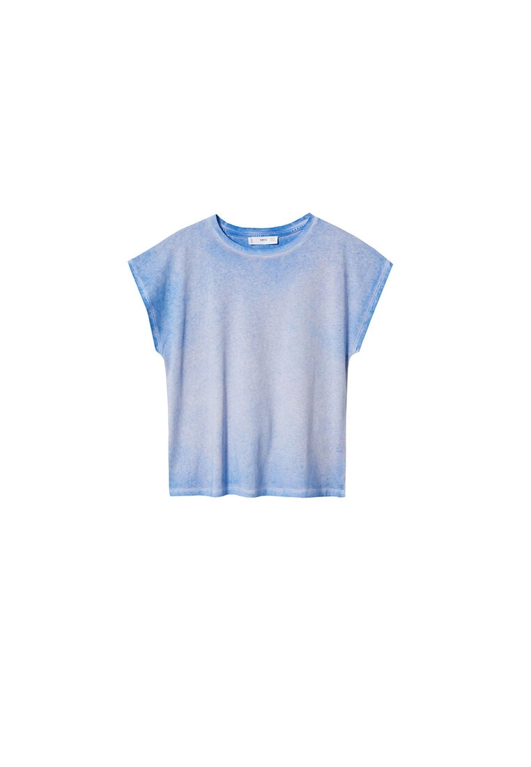 Mango Washed Cotton-Blend T-Shirt 8 Mango Washed Cotton-Blend T-Shirt - Image 6