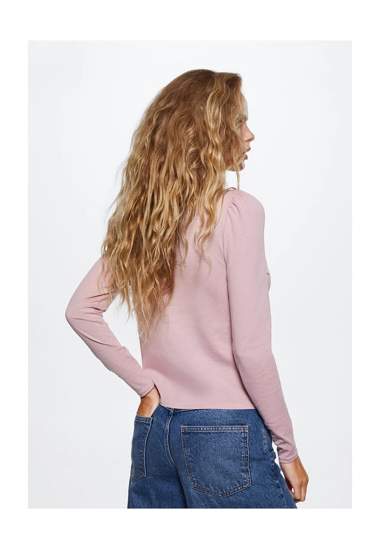 Mango Long-Sleeved V-Neck T-Shirt 4 Mango Long-Sleeved V-Neck T-Shirt - Image 2