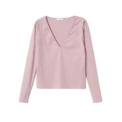Mango Long-Sleeved V-Neck T-Shirt 15 Mango Long-Sleeved V-Neck T-Shirt -Mango popular store mango 0717 8730826 7