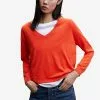 Mango V-Neck Fine Knit Sweater