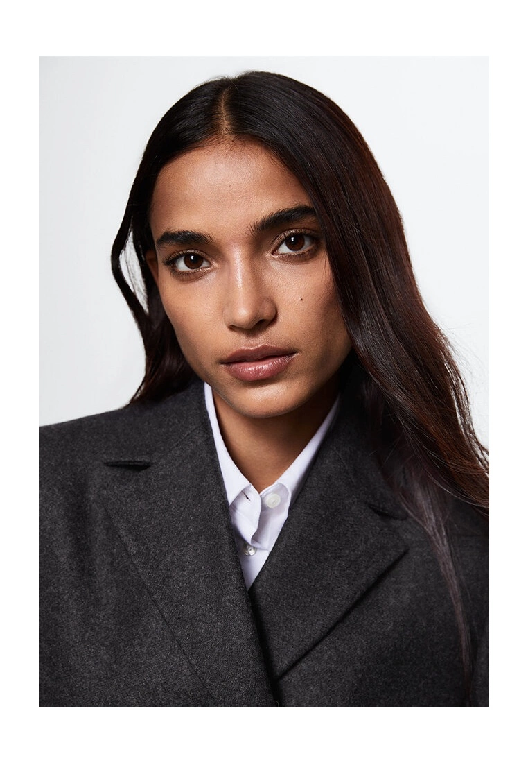 Mango Wool Blazer With Belt 5 Mango Wool Blazer With Belt - Image 3