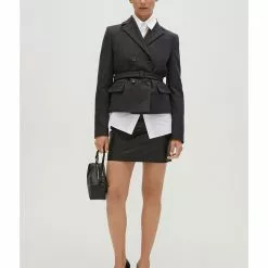 Mango Wool Blazer With Belt 13 Mango Wool Blazer With Belt -Mango popular store mango 0719 8640826 6