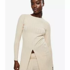 Mango Long-Sleeve T-Shirt With Cut-Out