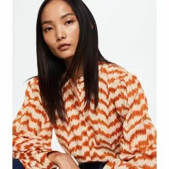 Mango Printed Cotton Blouse -Mango popular store mango 0736 4397526 3