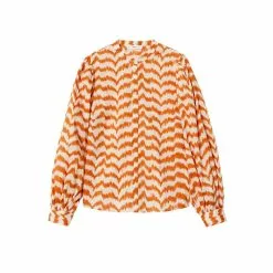 Mango Printed Cotton Blouse -Mango popular store mango 0737 4397526 7