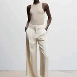 Mango Wide Leg Pleated Trousers -Mango popular store mango 0739 6749046 5