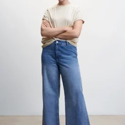 Mango Rounded Neck Cotton T-Shirt 15 Mango Rounded Neck Cotton T-Shirt -Mango popular store mango 0783 6439046 6