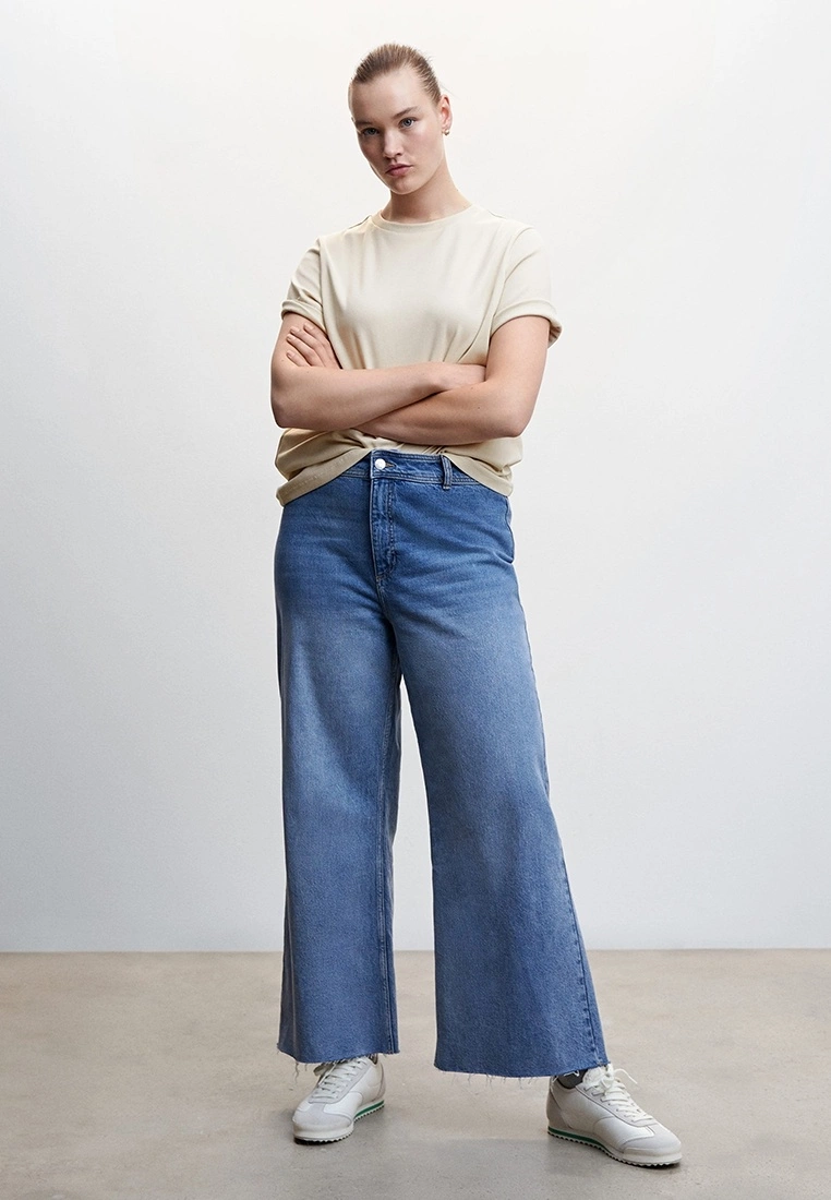 Mango Rounded Neck Cotton T-Shirt 8 Mango Rounded Neck Cotton T-Shirt - Image 6