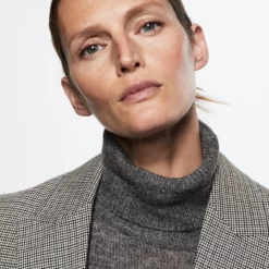 Mango Houndstooth Wool-Blend Blazer -Mango popular store mango 0795 6131136 4