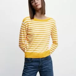 Mango Fine Knit Boat Neck Sweater