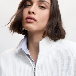 Mango Striped Sweater With Zip -Mango popular store mango 0828 3949046 6