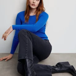 Mango Textured Round Neck Sweater -Mango popular store mango 0830 2459046 5