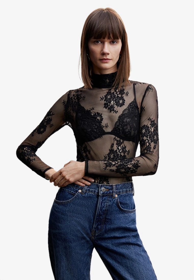 Mango Floral Lace Top 3 Mango Floral Lace Top
