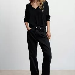 Mango V-Neck Fine Knit Sweater -Mango popular store mango 0846 4539046 6