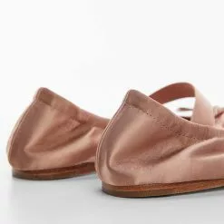 Mango Elastic Satin Ballerinas -Mango popular store mango 0857 0129046 3