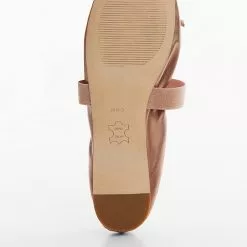 Mango Elastic Satin Ballerinas -Mango popular store mango 0858 0129046 5