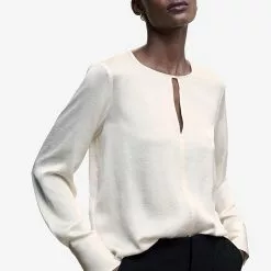 Mango Blouse With Cut-Out Detail