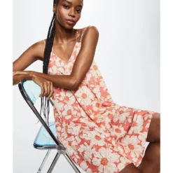 Mango Flower Print Dress -Mango popular store mango 0866 5160326 4