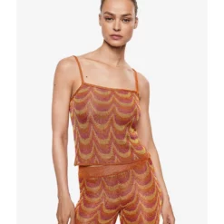 Mango Printed Knit Top
