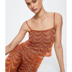 Mango Printed Knit Top -Mango popular store mango 0882 4160326 3