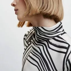 Mango Satin Print Blouse -Mango popular store mango 0885 7339046 4