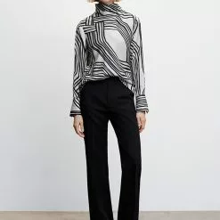 Mango Satin Print Blouse -Mango popular store mango 0886 7339046 5