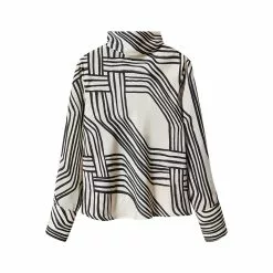 Mango Satin Print Blouse -Mango popular store mango 0886 7339046 7