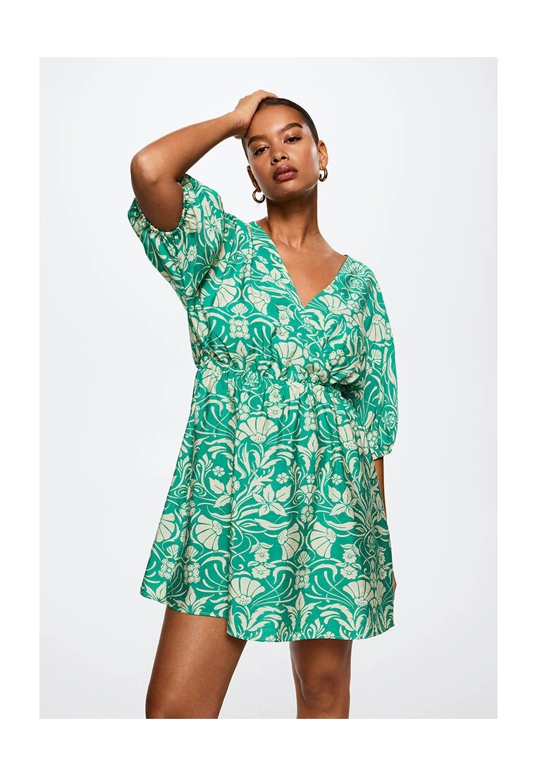 Mango Flowy Printed Dress 4 Mango Flowy Printed Dress - Image 2