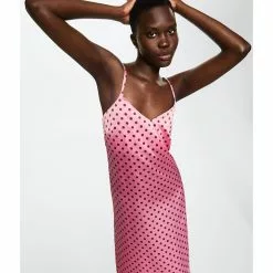 Mango Polka-Dot Satin-Finish Dress -Mango popular store mango 0916 2540326 5