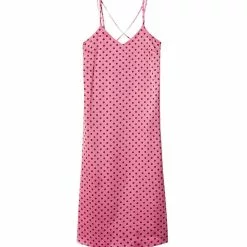 Mango Polka-Dot Satin-Finish Dress -Mango popular store mango 0916 2540326 6