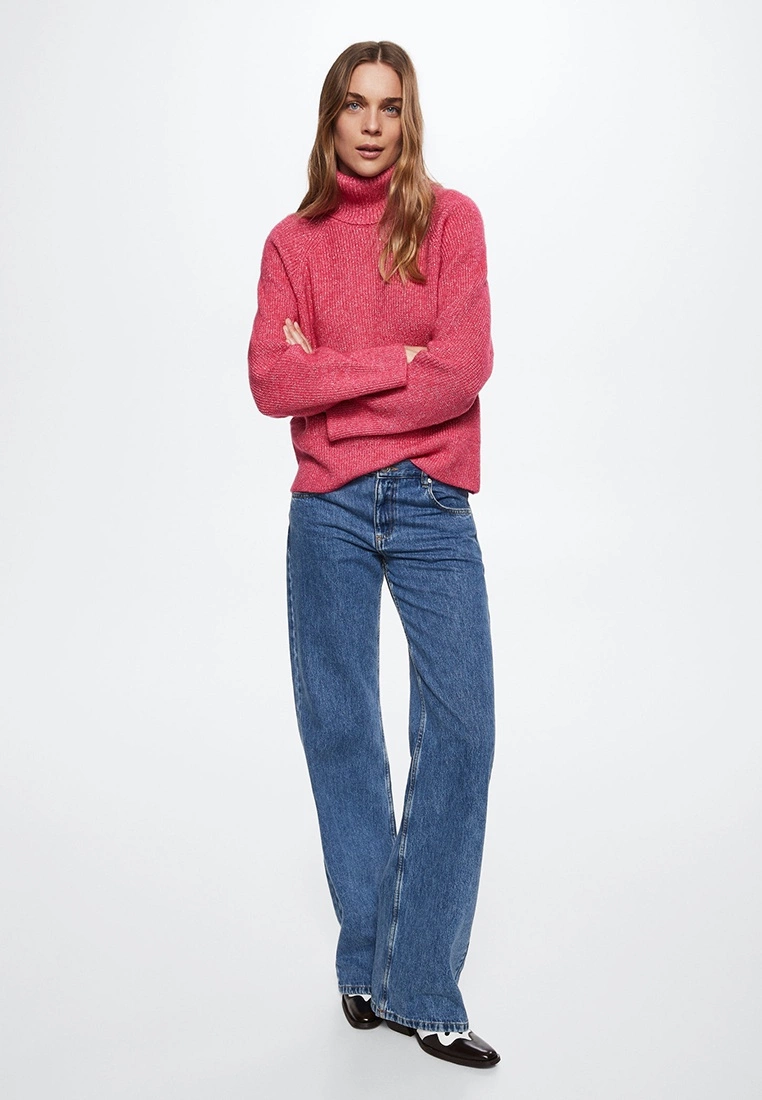 Mango Lurex Ribbed Turtleneck Pullover 7 Mango Lurex Ribbed Turtleneck Pullover - Image 5