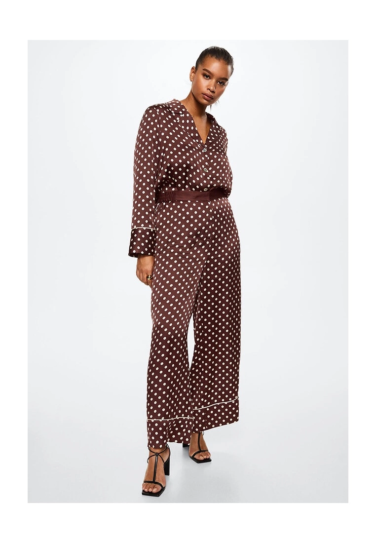 Mango Polka-Dot Satin Trousers 4 Mango Polka-Dot Satin Trousers - Image 2