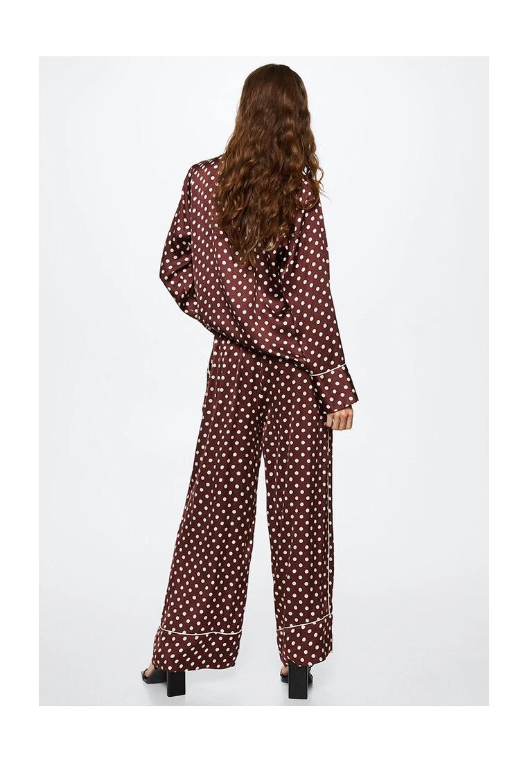 Mango Polka-Dot Satin Trousers 5 Mango Polka-Dot Satin Trousers - Image 3
